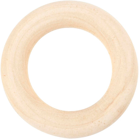 Curtain Ring, D: 35 mm, inner size 20 mm, grass wood 
