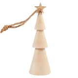 Christmas Tree, H: 9 cm, birch 