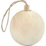 Weihnachtsschmuck aus Holz - D: 5.5cm - 1 Stk
