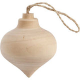 Tropfen aus Holz - D: 5.5cm - 1 Stk