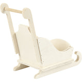 Schlitten aus Sperrholz 8x5x9cm - 1 Stk
