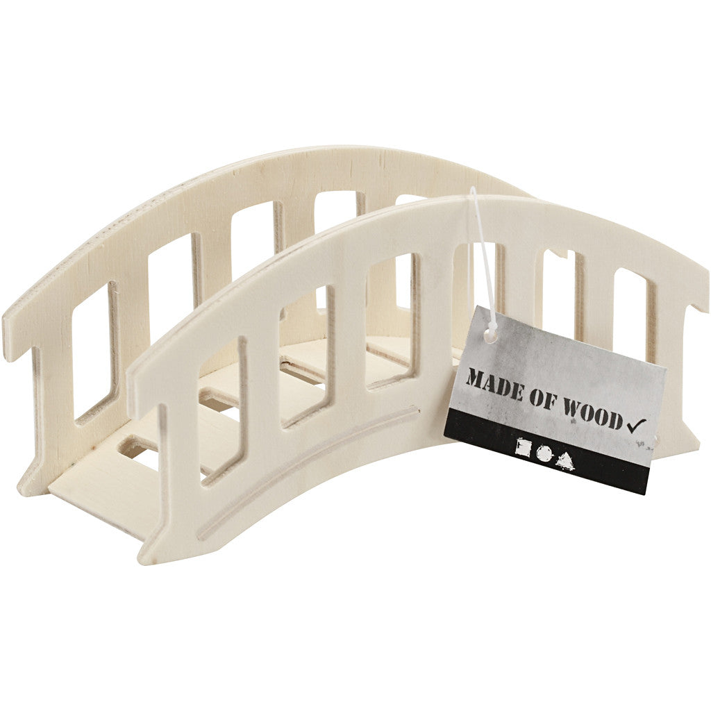 Brücke aus Sperrholz 15x6x7cm - 1 Stk