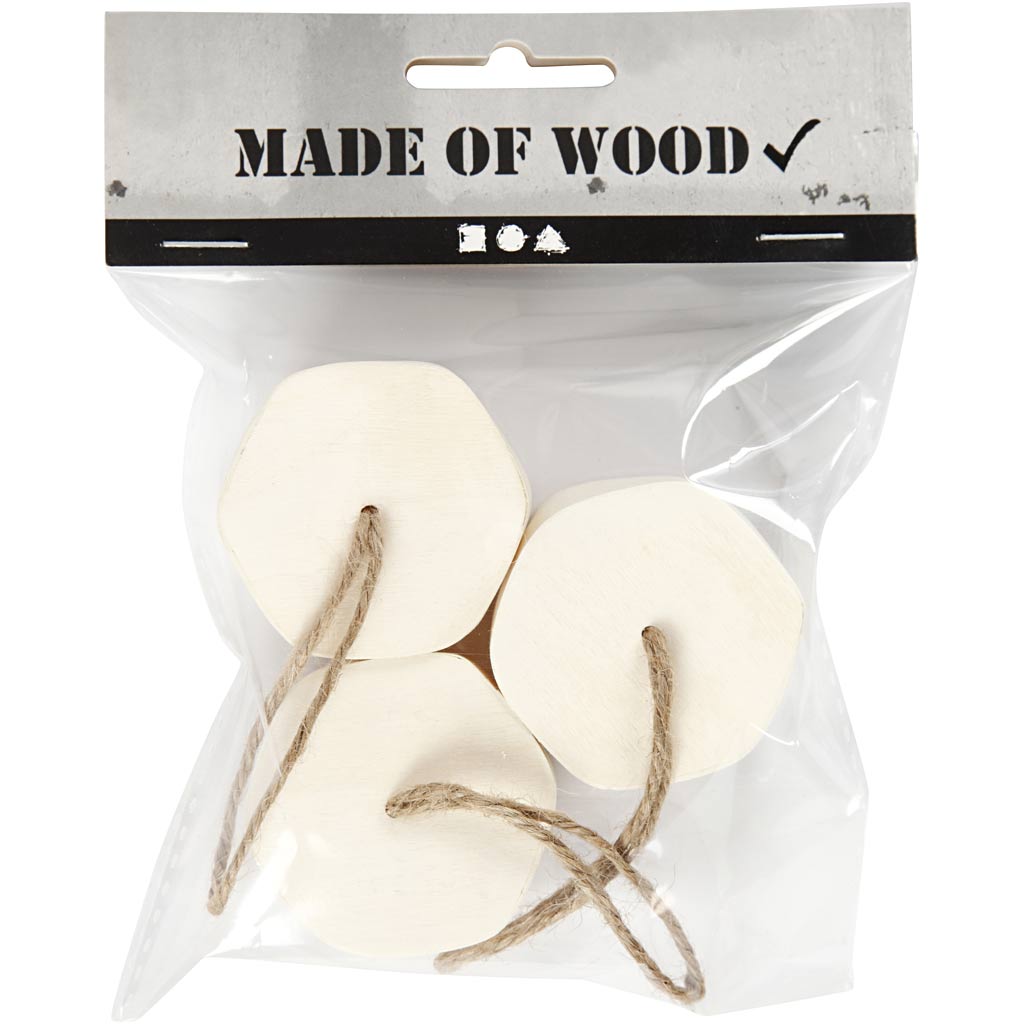 Holzboxen mit Kordel - 3 Stk