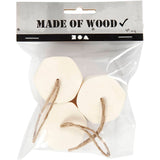 Holzboxen mit Kordel - 3 Stk