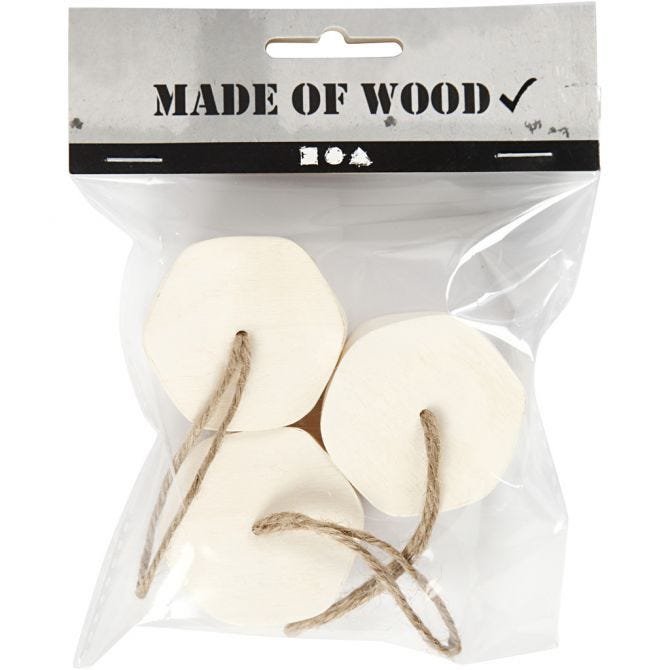 Holzboxen mit Kordel - 3 Stk