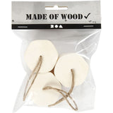 Holzboxen mit Kordel - 3 Stk