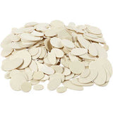 Mosaiksteine aus Holz Rund und Oval 1-5cm - 600 Stk