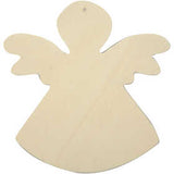 Engel aus Kieferholz - 12x11cm - 6 Stk