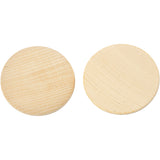 Holzknöpfe 50x10mm - Zedrachbaum-Holz - 50 Stk