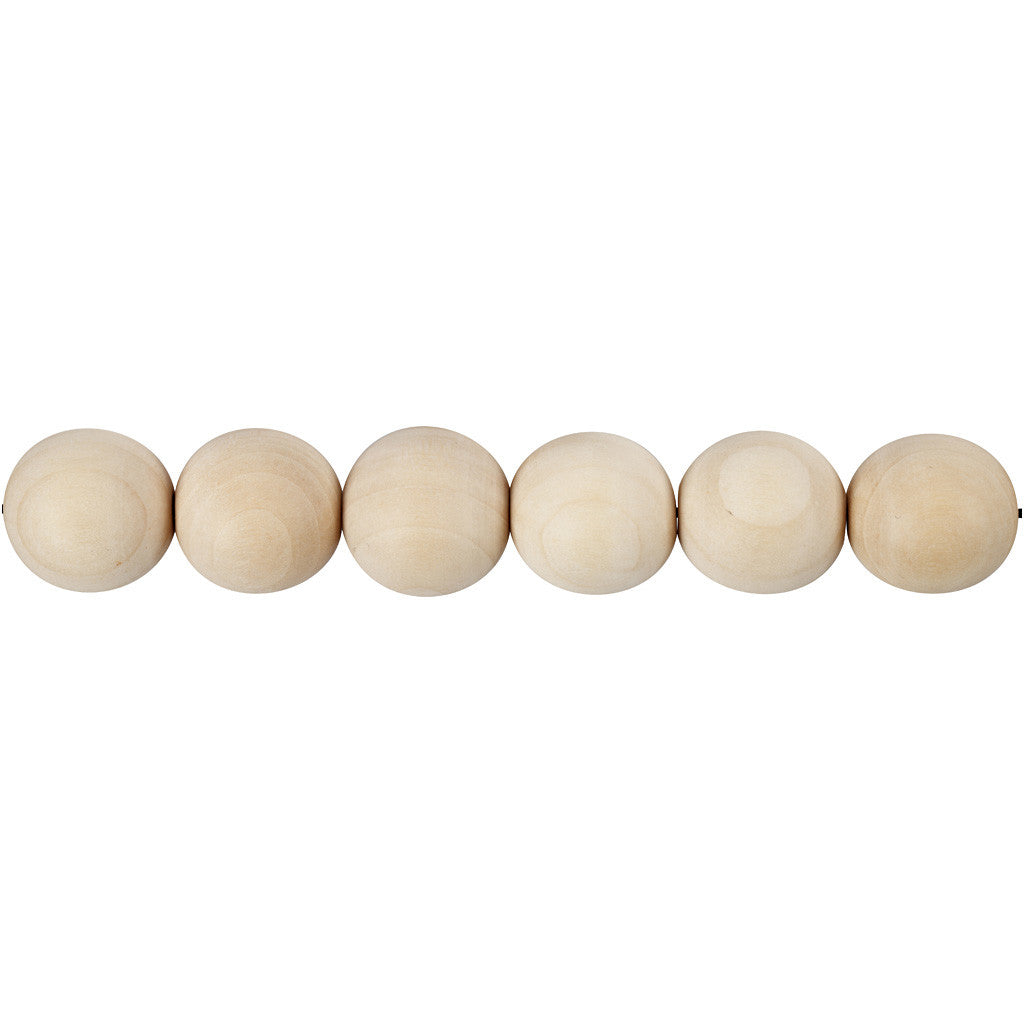 Holzperlen 25x4.5mm - Zedrachbaum-Holz - 8 Stk