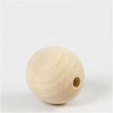 Holzperlen 30x5mm - Zedrachbaum-Holz - 4 Stk