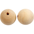 Wooden Bead, D: 50 mm, hole size 8 mm, china berry 