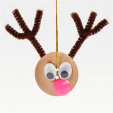 Holzknöpfe 35x2mm - Zedrachbaum-Holz 4 Löcher - 10 Stk