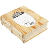 Buchbox aus Sperrholz 21.7x18x5.6cm - Lochgröße 16x10.8cm - 1 Stk