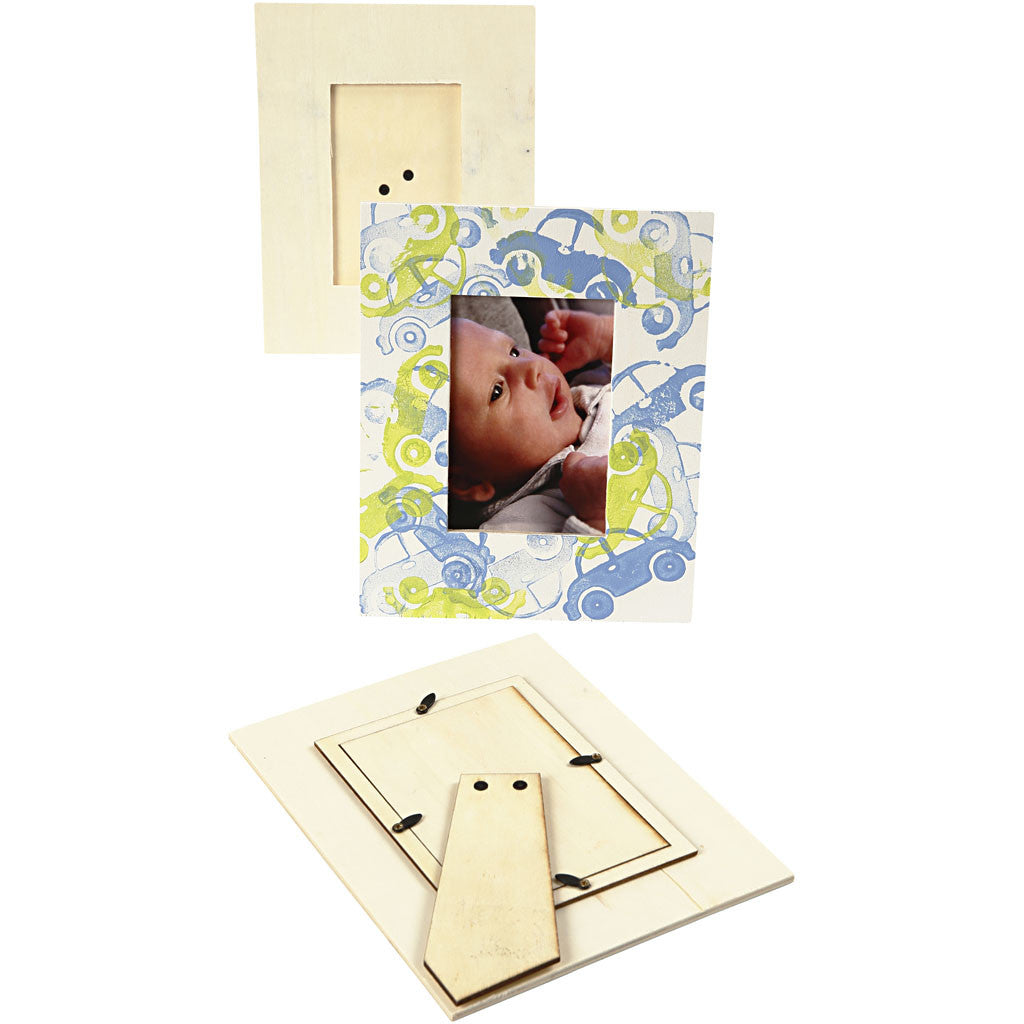 Rahmen aus Sperrholz 20x16cm - Fensterabmessungen 11.8x7.8cm - 20 Stk