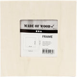 Frame, size 15.8x15.8 cm, carving: 8x8 cm, plywood 