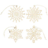 Weihnachtsschmuck aus Sperrholz 7x0.3cm - 8 Stk