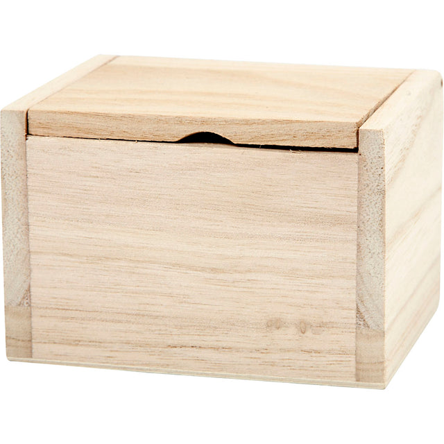 Box, size 10x8.2x6.7 cm, inner size 8.5x6.5x6.5 cm, paulownia 