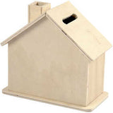 Spardose aus Sperrholz 10.1x10x5.4cm - 1 Stk