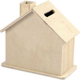 Spardose aus Sperrholz 10.1x10x5.4cm - 1 Stk