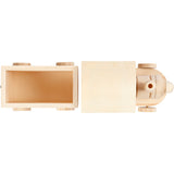 Spielzeug-Zug mit Anhänger, H: 9,5 cm, L: 21,5 cm, B: 6,5 cm, 1 Stk