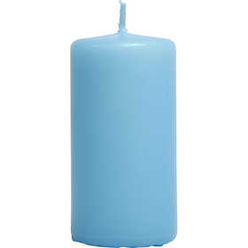 Kerzen Hellblau 10x5cm - 6 Stk