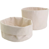 Fabric baskets, H: 14,5 cm, Dia. 20 cm, 385 g, light natural 