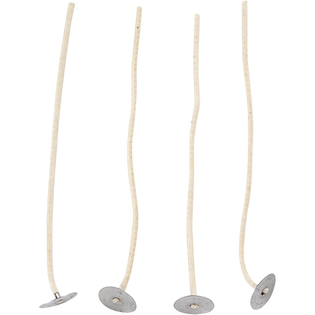 Gewachste Dochte, L: 110 mm, Stärke: 2 mm - 10 Stk./ 1 Pck.