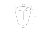 Wok to Go Becher 100x115mm 32oz 1000ml kraft - 500 Stück