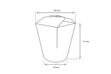 Wok to Go Becher 100x115mm 32oz 1000ml kraft - 500 Stück