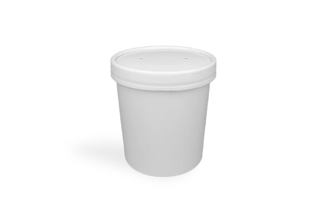 Deckel Karton Suppentasse 240-360ml Ø90mm weiß - 500 Stück