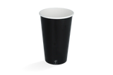 Milchshake-Becher Karton mittel 450ml Ø90mm 16oz Schwarz FSC®Mix - 500 Stück