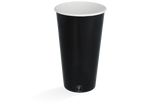 Milchshake-Becher Karton Groß 560ml Ø90mm 20oz Schwarz FSC®Mix - 500 Stück