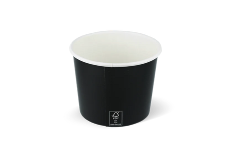 ice cream cup Carton 300ml Ø90 mm 10oz Black FSC®Mix 