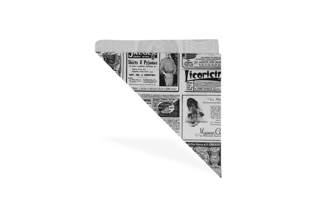 Spitztüten fettbeständiges Papier 'Zeitung' 240x340mm - 1.000 Stück