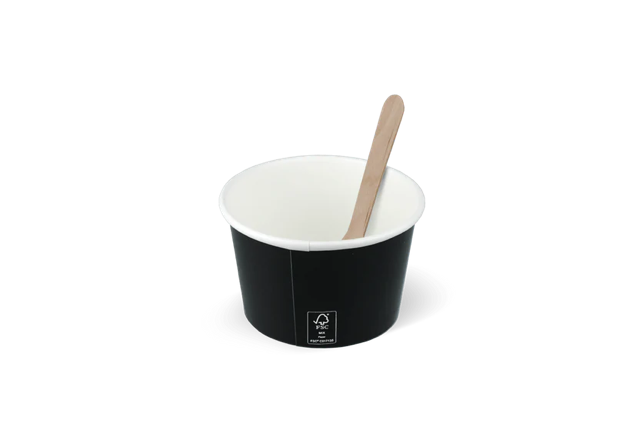 ice cream cup Carton 120ml Ø78 mm 4oz FSC®Mix Black 