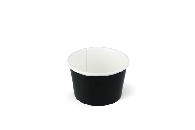 Eiscremebecher Karton 120ml Ø78mm 4oz FSC®Mix Schwarz - 1.000 Stück