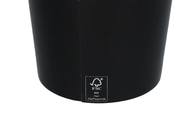 Eiscremebecher Karton 120ml Ø78mm 4oz FSC®Mix Schwarz - 1.000 Stück