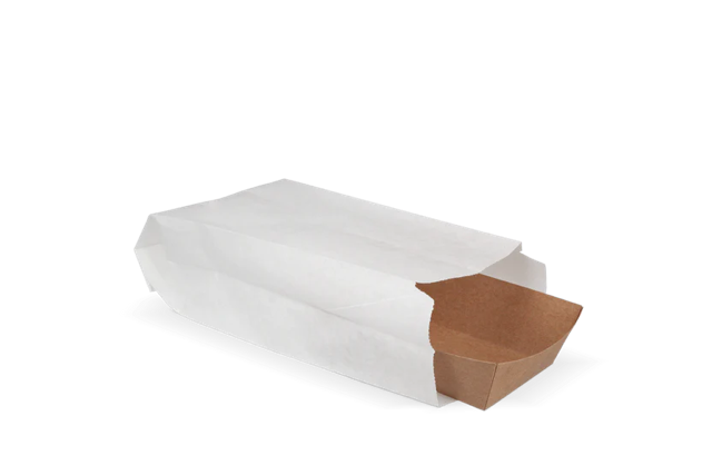 Snack-Tüten Papier - 1.5 Unze 95x65x240mm weiß 45gr - 2.400 Stück