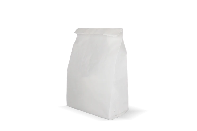 Snack-Tüten gelocht Papier - 2 Teich 160x100x310mm weiß 45gr - 1.100 Stück