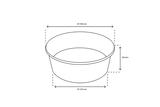 Salad Poke Schale 750ml 26oz Ø148x60mm kraft - 300 Stück