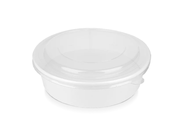 Salad Poke Schale 900ml 30oz Ø184x50mm weiß - 300 Stück