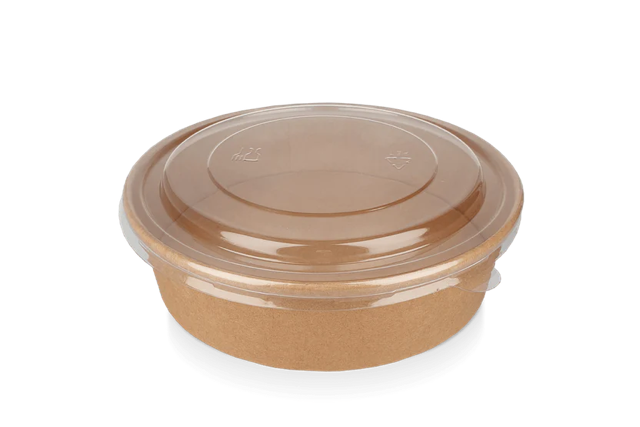 Salad Poke Schale 900ml 30oz Ø184x50mm kraft - 300 Stück