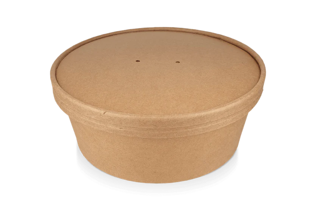 Salad Poke Schale 1300ml 40oz Ø184x67mm kraft - 300 Stück