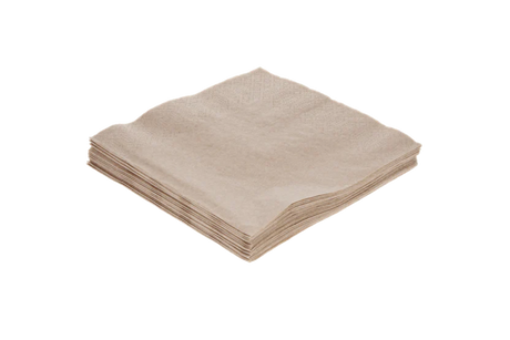 Napkin 2 ply Paper 1/4 Fold 330x330 mm kraft 