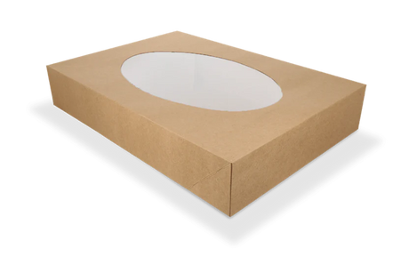 Catering boxes kraft 460x320x80 mm with Window 