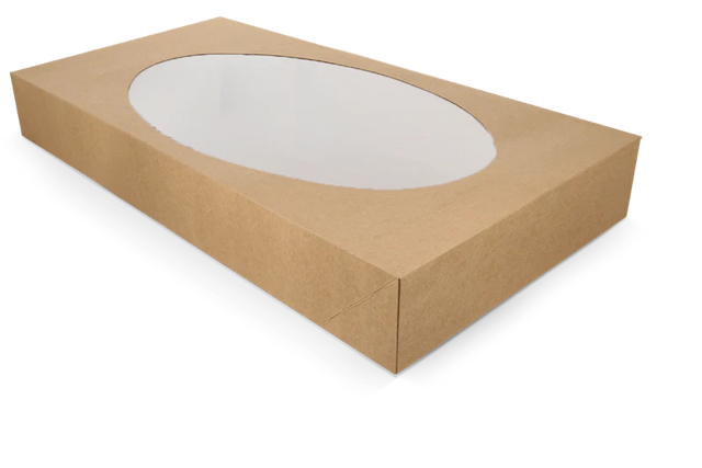 Catering boxes kraft 560x320x80 mm with Window 