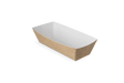 Croquette trays A5 39x35x114 mm kraft/White 