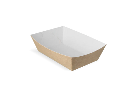 Fries trays A9 kraft/White 