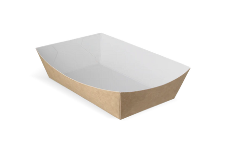 Fries trays A14 kraft/White 